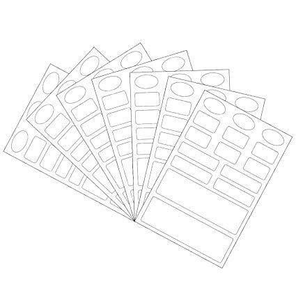 175 Pcs. New Herma File Spine Labels 5090 White Matt Paper Opaque
